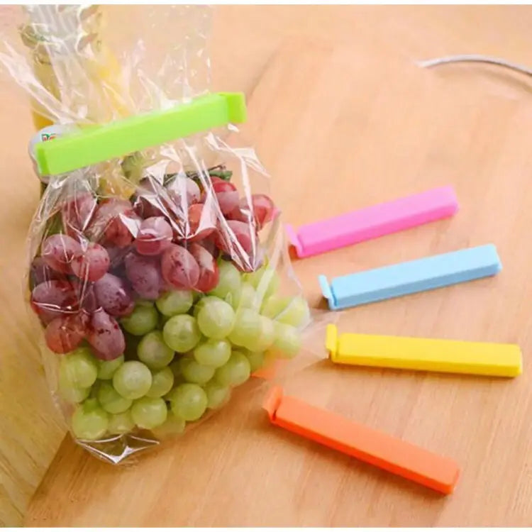 Multicolor Reusable Plastic Food Snack Storage Seal Sealing Bag Clips