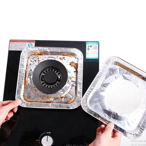 10Pcs Disposable Aluminium Stove Protector Covers