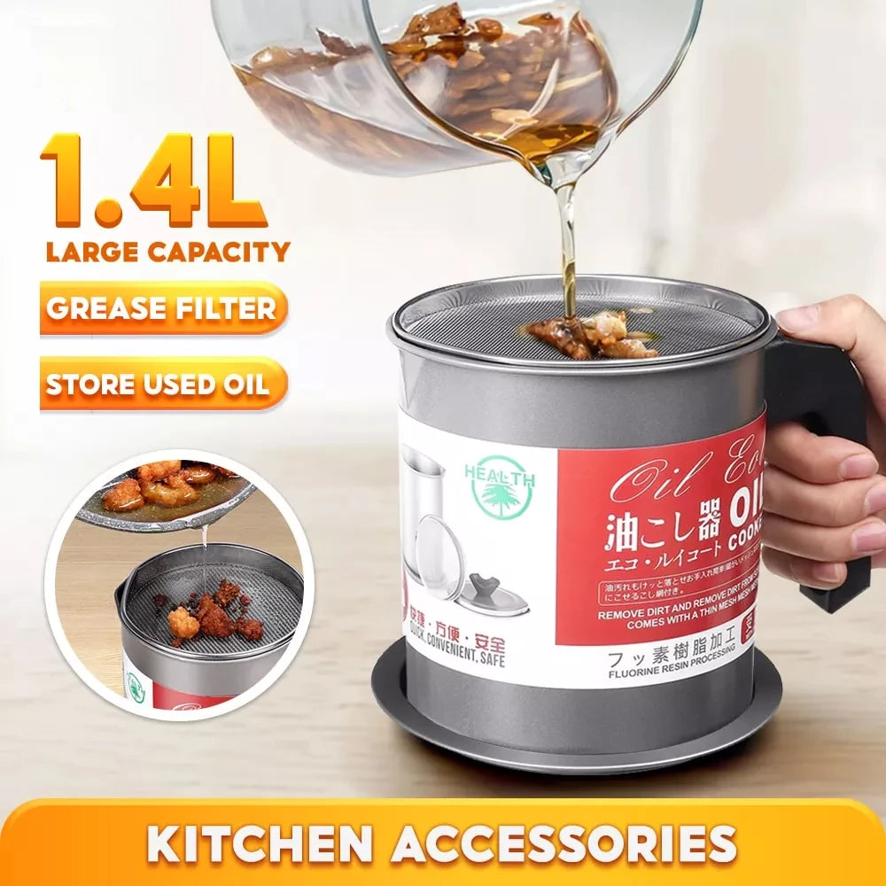 Oil Filter Jug 1.4L Stainless Steel