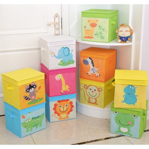 Kids Cartoon Design Toy Storage Organiser Box