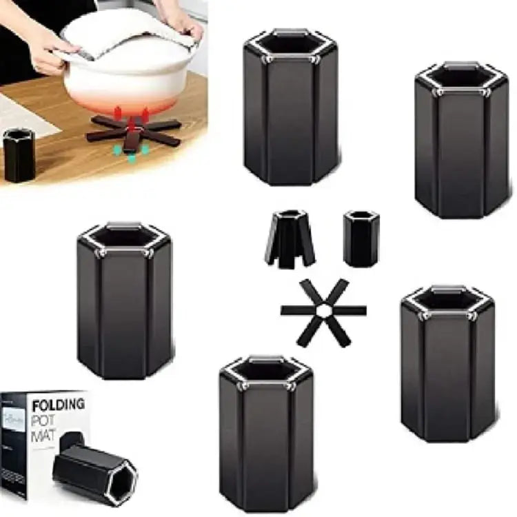 Best foldable Matt Kitchen Non-slip Folding Insulated Mat Heat Resistant Cushion Pan Pot Pad Holder
