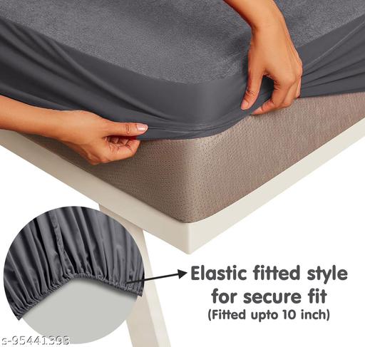 Waterproof Mattress Cover King Sized Mattress Protector Anti Slip Double Bed Fitted Bed Sheet