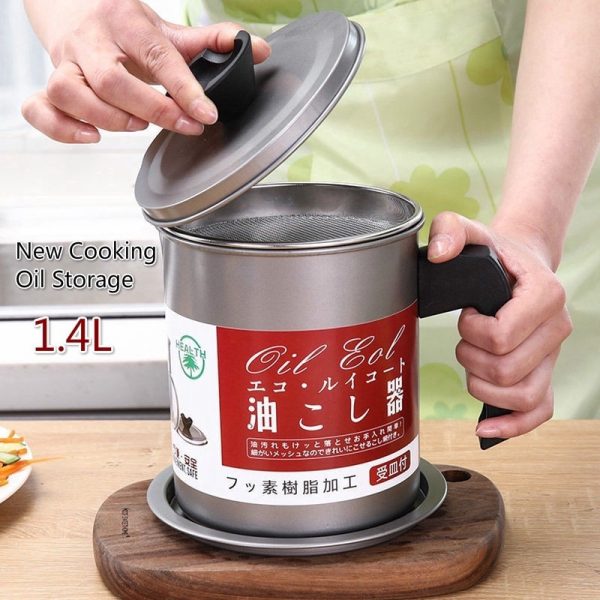 Oil Filter Jug 1.4L Stainless Steel