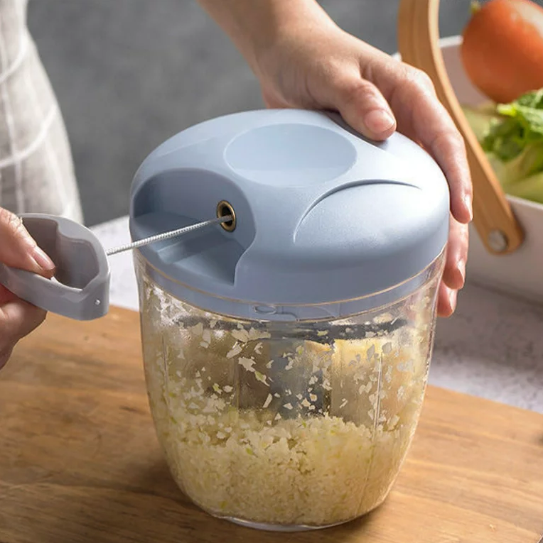Manual Speedy Chopper, Vegetable Cutter and Slicer, Hand Pull Chopper, Speedy Chopper With 5 Blades 900 ML