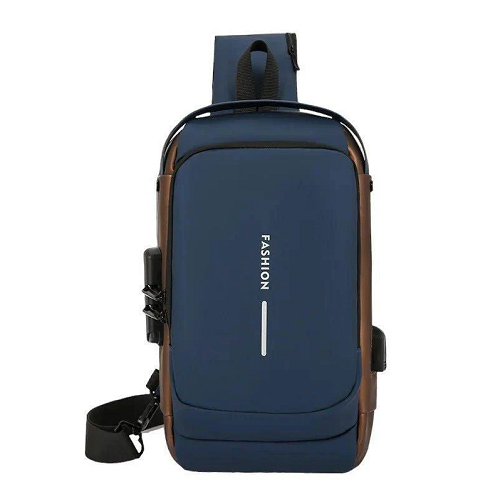 Anti-theft Waterproof Cross body Bag with USB Charging Multifunctional Casual Bag