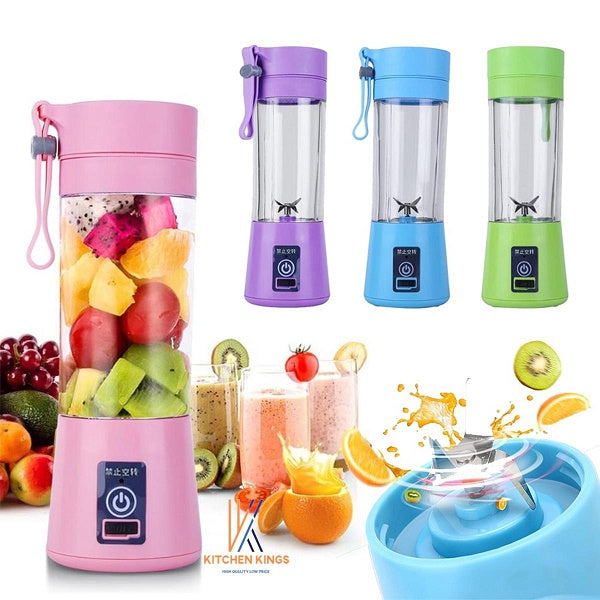 Portable Powerful 6 Blades USB Rechargeable Juicer/Blender