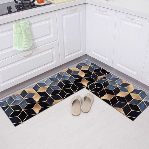 Pack Of 2 Pcs Mat Set Kitchen Floor Mat Non-Slip
