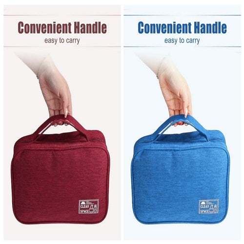 Travel Toiletry Bag Hanging Makeup Bag with Compartments Water-resistant Foldable Bag