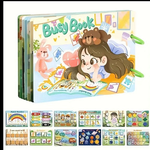 Reusable Sticker Book Busy Book for Kids Children'S Treasure Handmade Sticker Book