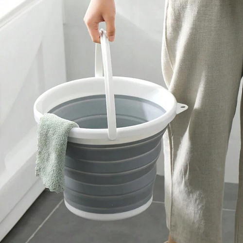 Silicone Folding Collapsible Portable Water Bucket (5 Ltr & 10 Ltr)