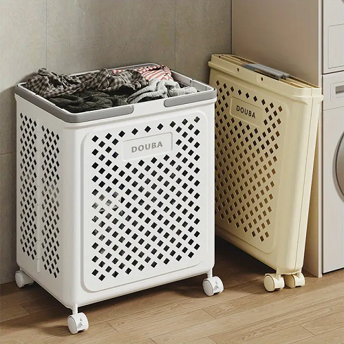 LARGE CAPACITY MOVABLE FOLDING LAUNDRY BASKET