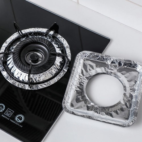 10Pcs Disposable Aluminium Stove Protector Covers