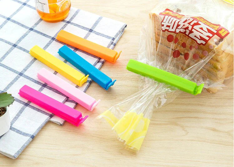 Multicolor Reusable Plastic Food Snack Storage Seal Sealing Bag Clips