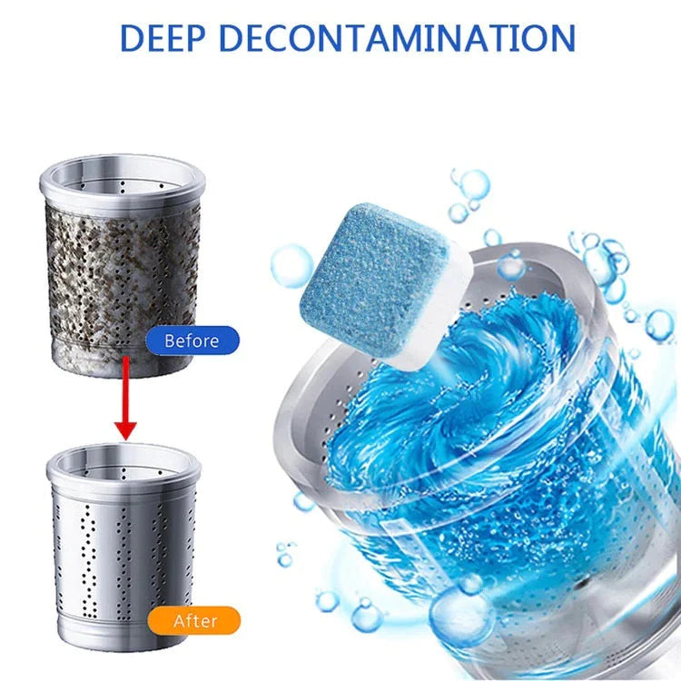 12PCS Tab Washing Machine Cleaner Washer Cleaning Detergent