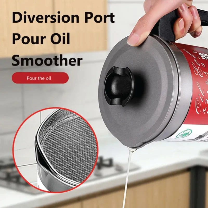 Oil Filter Jug 1.4L Stainless Steel