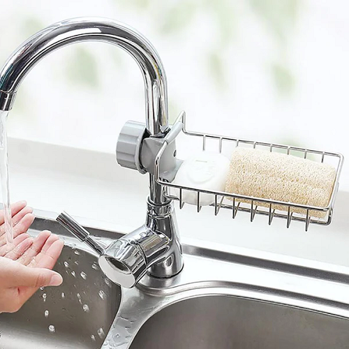 Sink Faucet Storage Rack Stainless Steel