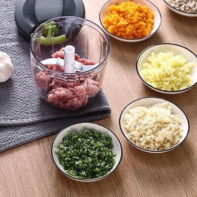 Manual Speedy Chopper, Vegetable Cutter and Slicer, Hand Pull Chopper, Speedy Chopper With 5 Blades 900 ML