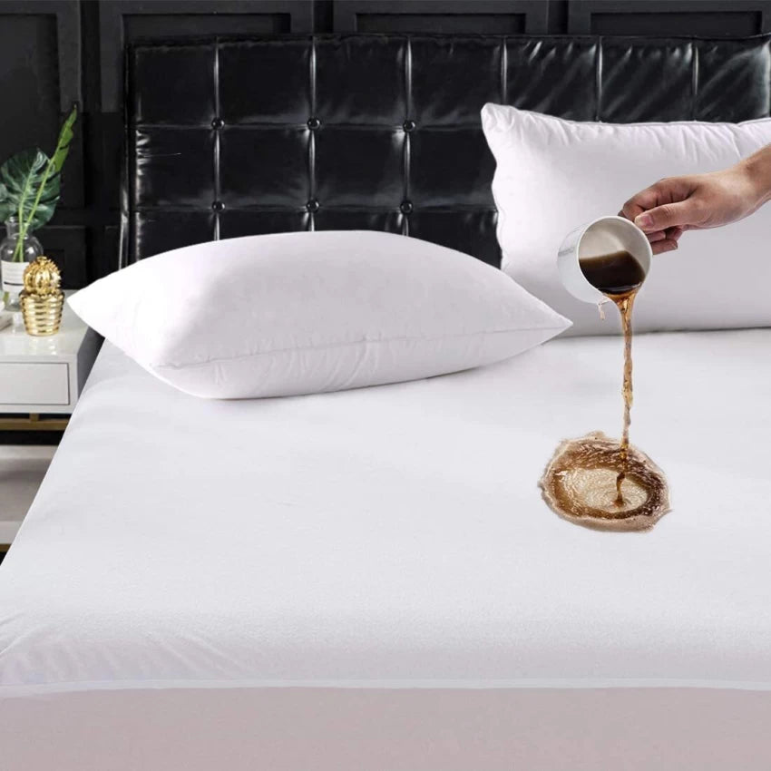 Waterproof Mattress Cover King Sized Mattress Protector Anti Slip Double Bed Fitted Bed Sheet