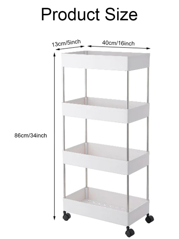 4 Tier Slim Trolly