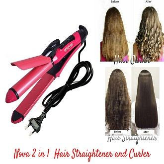 2 in 1 Hair Straightener and Curler