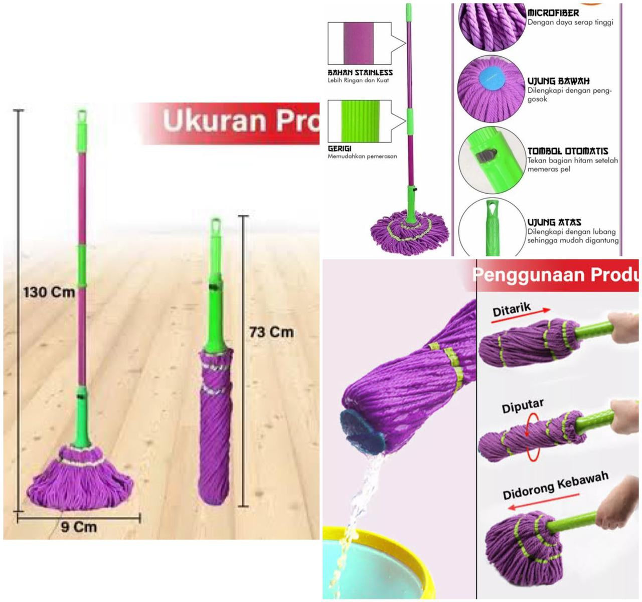 Micro Fiber Twister Mop