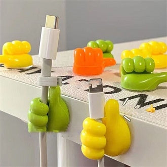 10Pcs Thumb Hooks Adhesive Cable Holder