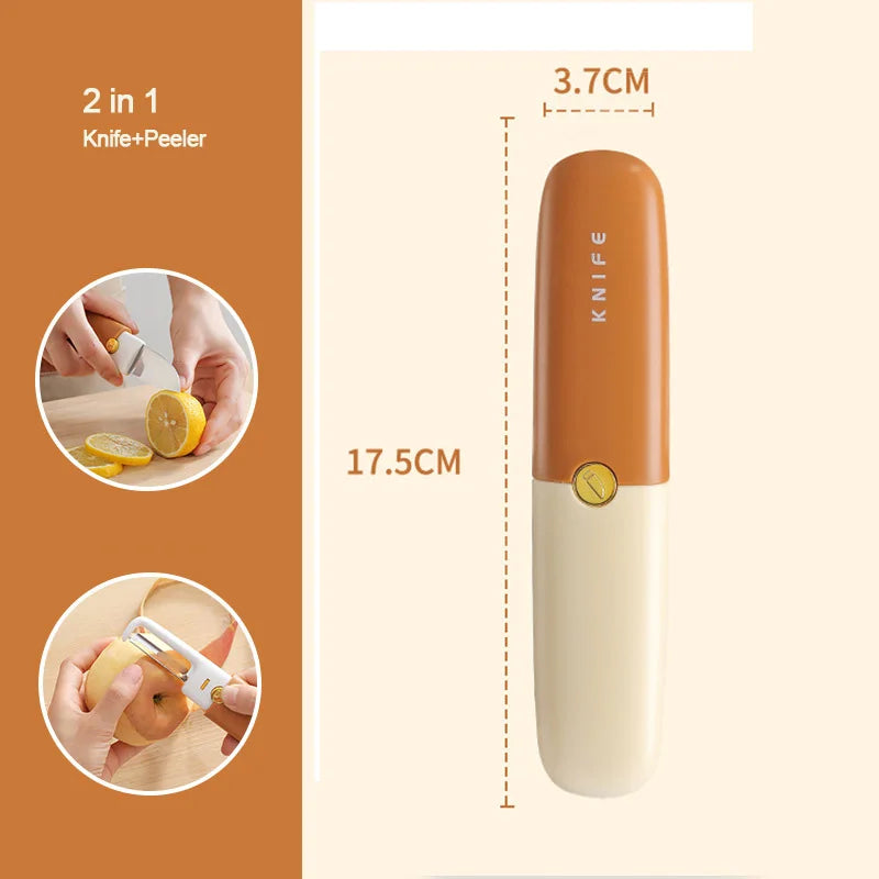 Portable 2 in 1 Knife With Peeler