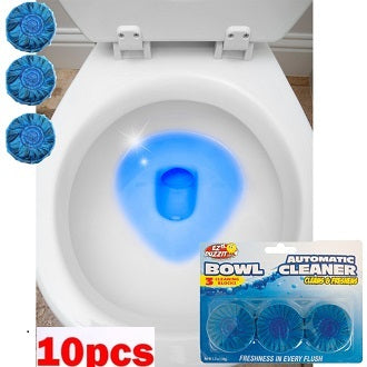 10 Pcs/Set Blue Tablet Toilet Bowl Cleaner