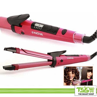 2 in 1 Hair Straightener and Curler