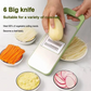 5 In 1 Vegetable Cutter Stainless Steel Slicer