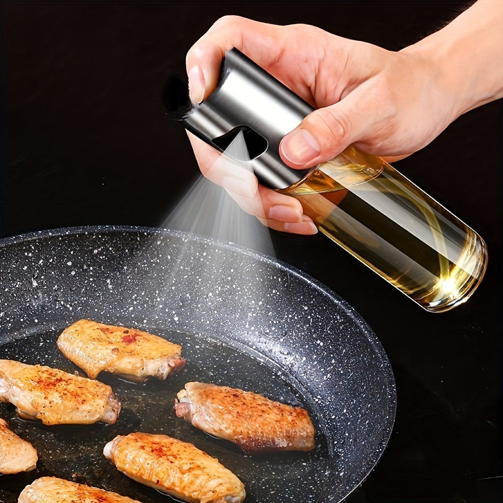 Glass Oil Spray Bottle Pump for Oil-Control Kitchen Oil-Sprayer Pot Bottle Dispenser