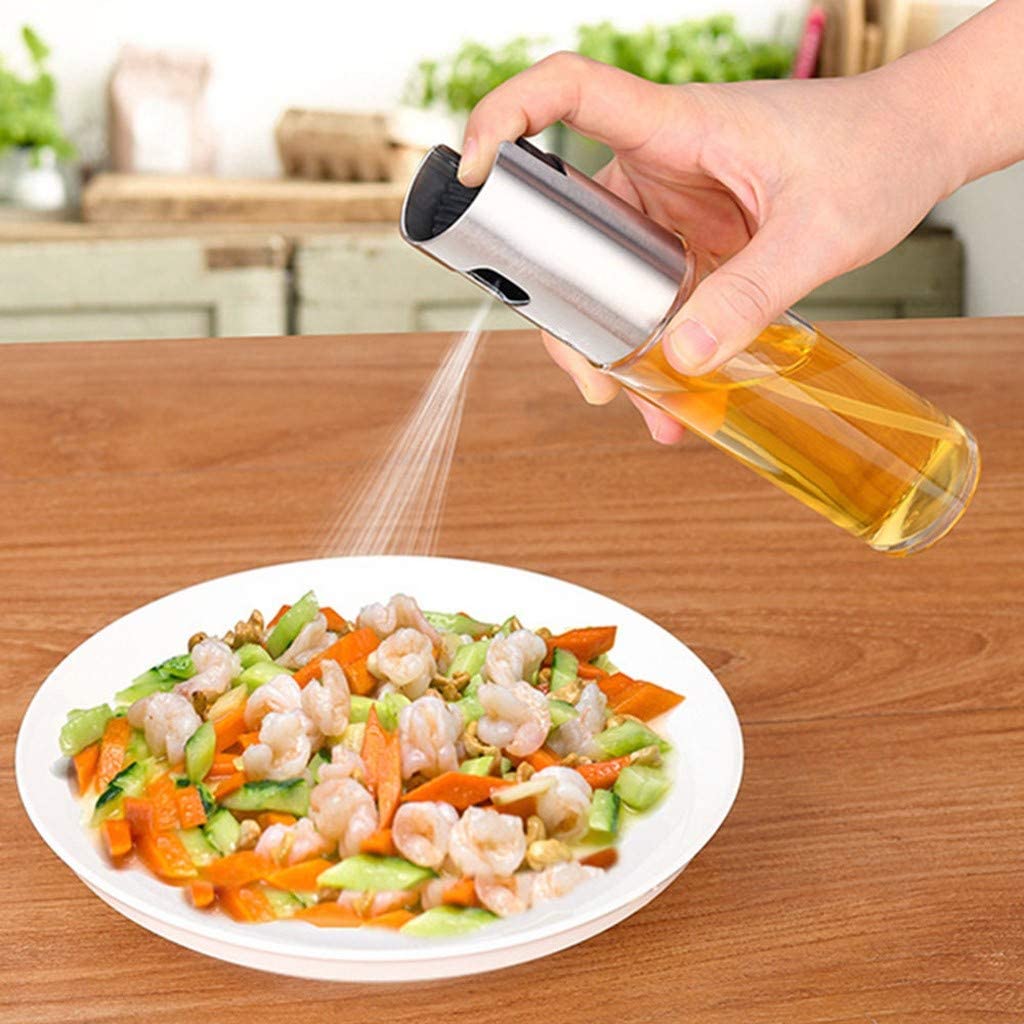 Glass Oil Spray Bottle Pump for Oil-Control Kitchen Oil-Sprayer Pot Bottle Dispenser