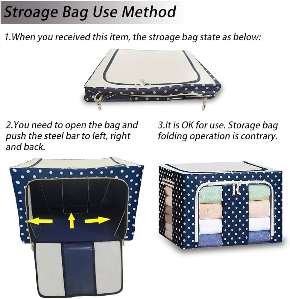 55 Litres Storage Basket Thick Steel Frame Large Capacity (Imported)