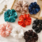 Scrunchies Of Satin Silk Fabric Adjustable Beautiful Looking For Hairs and Hands