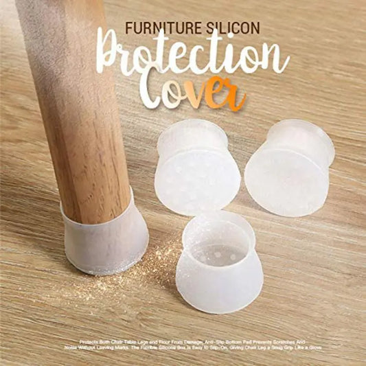 Table Chair Leg Silicone Cap Pad Furniture Non Slip Feet Cover Floor Protector Foot Bottom Pads Caps Rubber Home Decoration