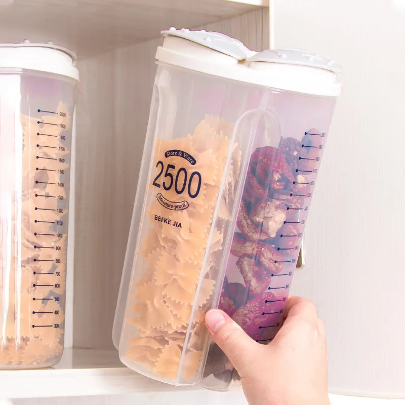 4 Grid Partition Food Storage Jar