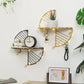 Creative Iron Art Storage Display Shelf Wall Hanging Storage Rack Living Room Decorative Frame Living Room Office Home Accessory