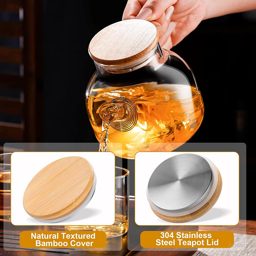 Heat Resistant Borosilicate Glass Teapot