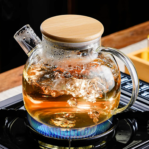 Heat Resistant Borosilicate Glass Teapot