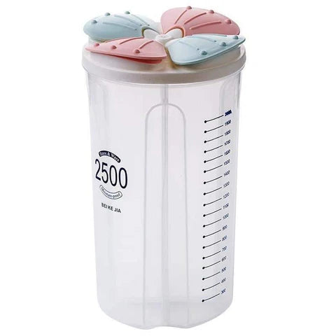 4 Grid Partition Food Storage Jar