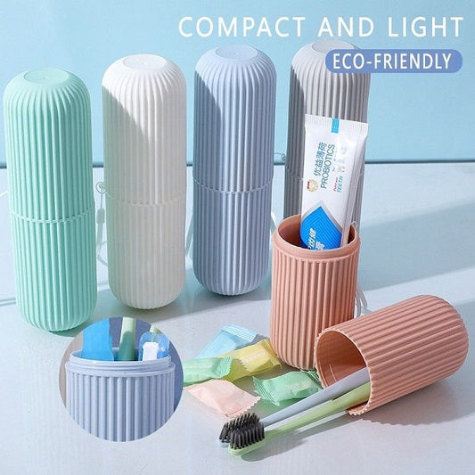 Portable Toothbrush Case Toothpaste Cup Holder Protect Storage Box Travel Organizer