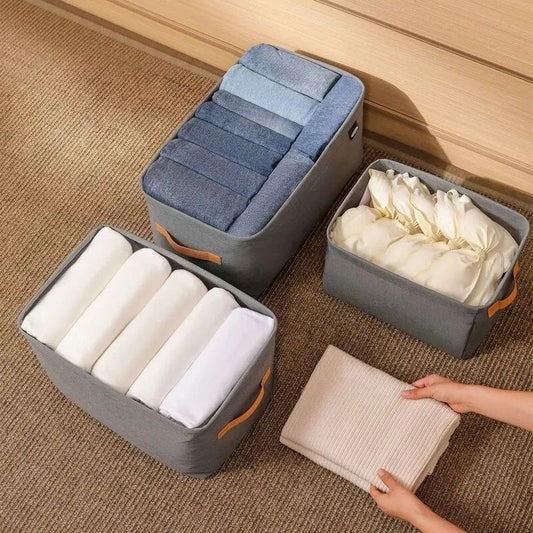 Wardrobe Organiser, Clothes Storage Organiser System Drawer Clothes Foldable Washable Storage Box for T-Shirt, Jeans, Shirts, Clothes