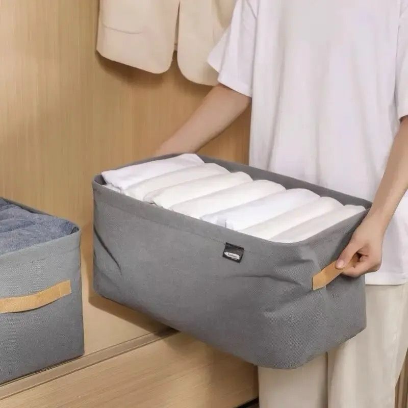 Wardrobe Organiser, Clothes Storage Organiser System Drawer Clothes Foldable Washable Storage Box for T-Shirt, Jeans, Shirts, Clothes