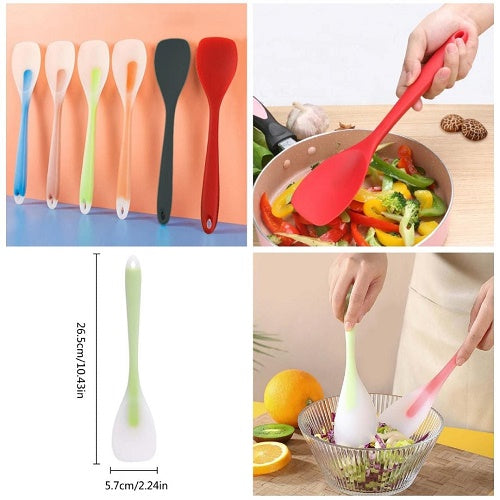 Heat Resistant Silicon Spoon Spatula & Mixing Scraper