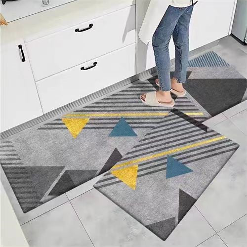 Pack Of 2 Pcs Mat Set Kitchen Floor Mat Non-Slip