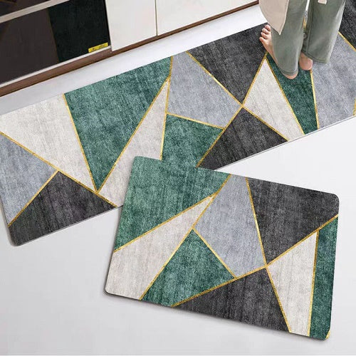 Pack Of 2 Pcs Mat Set Kitchen Floor Mat Non-Slip