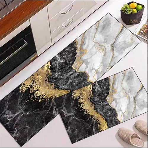 Pack Of 2 Pcs Mat Set Kitchen Floor Mat Non-Slip