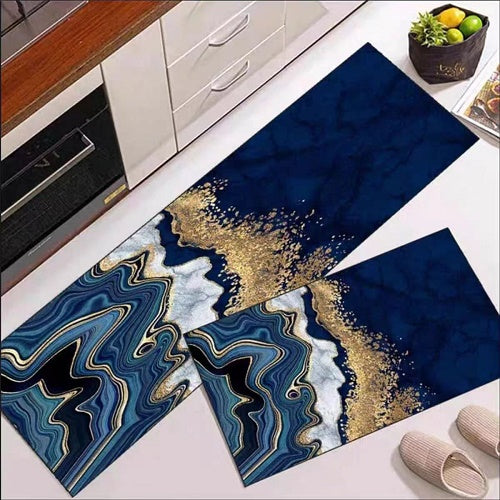 Pack Of 2 Pcs Mat Set Kitchen Floor Mat Non-Slip