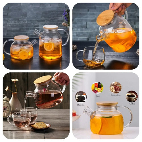 Heat Resistant Borosilicate Glass Teapot