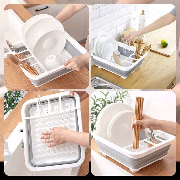 FOLDABLE DISH DRAIN RACK